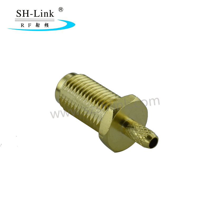14mm screw thread SMA female connector for RG174 RG316 With apron, waterproof